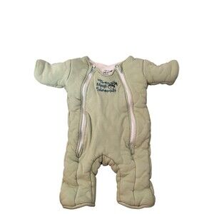 Baby Merlin’s Magic Sleepsuit Small 3-6 Mo Green Cotton Baby Sleep Sack